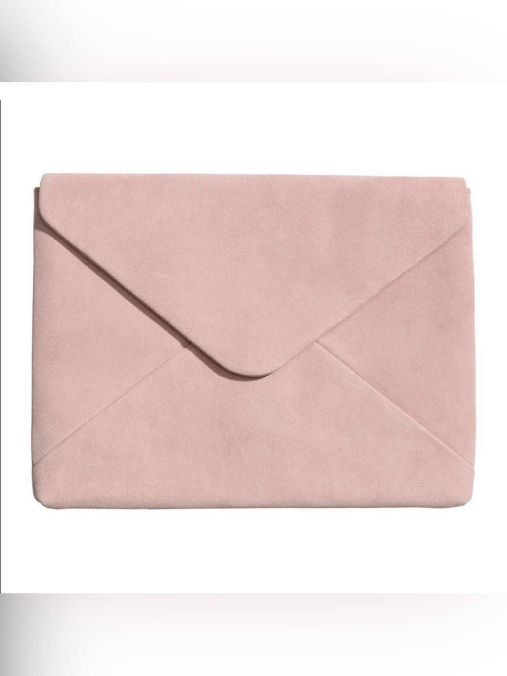 H&M POWDER PINK SUADE LAPTOP CASE 13” NEW